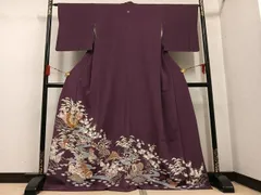 平和屋着物●豪華色留袖　友禅　駒刺繍　松竹梅楽器文　金彩　正絹　逸品　AABG7119ph