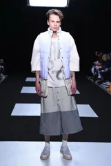 定価30,800円 KIDILL キディル Hakama Denim 2nd Type Hickory Mix 2015 - 2016 ヒッコリー ストライプ 袴 ハカマ デニム パンツ 日本製のサムネイル