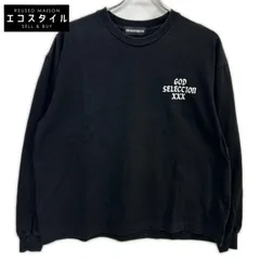 GOD SELECTION XXX ゴッドセレクショントリプルエックス ロゴプリント 長袖Tシャツ