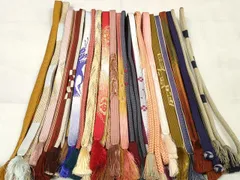 平和屋着物●和装小物　帯締め20本セット　高麗組　観世組　あわじ玉　小田巻　金糸　逸品　DABC1046zzz