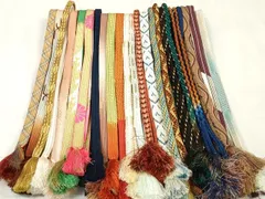 平和屋着物●和装小物　帯締め20本セット　高麗組　冠組　金糸　逸品　DABC1049zzz