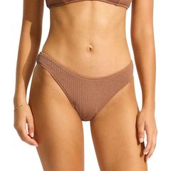 시포리 여성 수영복 하의 전용 Seafolly High Cut Pant Womens Bronze