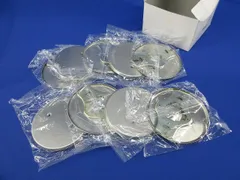 ステンレスプレート 丸形ブランクプレート(9個入) 814SM