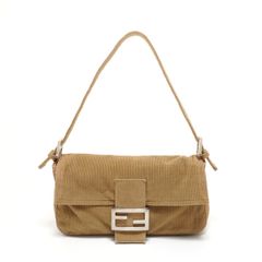 FENDI フェンディ ショルダーバッグ コーデュロイ マンマバゲット【中古】