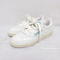 リーボック Reebok 100000317 CLUB C 85 VINTAGE クラブシー 85 ヴィンテージ スニーカー シューズ レザー 23cm トップチョーク 白 靴 箱付き
