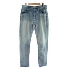 ヤヌーク YANUK デニム ジーンズ 25 青 ブルー 無地 ウォッシュ加工 /AP