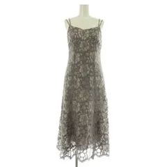 プロポーション ボディドレッシング PROPORTION BODY DRESSING レースキャミワンピース ロング PS グレー /MY ■OS