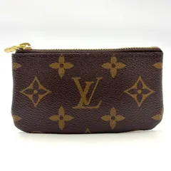 LOUIS VUITTON ポシェットクレ モノグラム モノグラム PVC ブラウン コインケース ゴールド M62650 