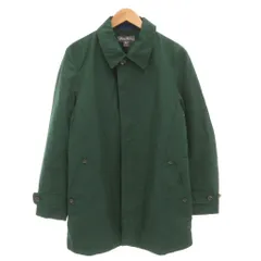 エディーバウアー EDDIE BAUER 美品 ステンカラーコート M フロントフライ ミドル ハーフ丈 緑 グリーン /AEのサムネイル