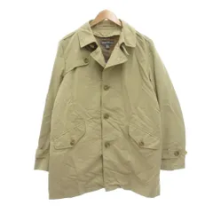 エディーバウアー EDDIE BAUER コート ハーフ丈 M ベージュ 長袖 襟付き フラップポケット ECF003 /SX ■ECF003のサムネイル