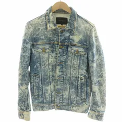 ウノピュウノウグァーレトレ 1PIU1UGUALE3 デニムジャケット ジージャン Gジャン ケミカルウォッシュ 4 M インディゴブルー MRB150 /MP ■GY19