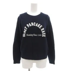 マッキントッシュフィロソフィー MACKINTOSH PHILOSOPHY スウェット トレーナー 38 長袖 プリント クルーネック 紺 ネイビー /AEのサムネイル