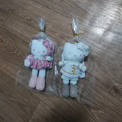 ハローキティ ぬいぐるみ キーホルダー セット まとめ (ピンク/白)(送料無料※メルカリshop取引では対象外)