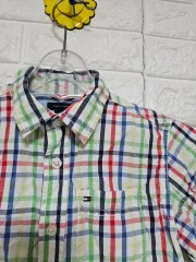 トミーヒルフィガー チェック シャツ 4T