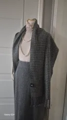 METROCITY カシミア100% ハウンドトゥース マフラー