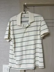 ユニクロ ストライプ ポロTシャツ L サイズ