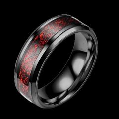 112　リング　メンズ アクセサリー　レッド　ファッション　指輪　22号