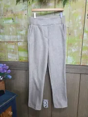 ベージュ ポリエステルブレンド スラックス