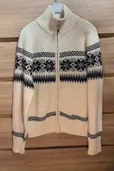 FIRST DOWN メンズ ジップアップ ウールコート(M)