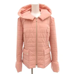 ルネ Rene 中綿ジャケット ブルゾン フード パールボタン38 ピンク /FF ■ECD002