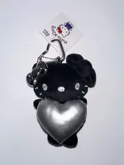 ブラックハートキティ ブラックキティ シルバーキティ キーホルダー ぬいぐるみ Sanrio HELLO KITTY