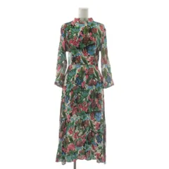 ザラ ZARA ワンピース S マルチカラー 花柄 ロング丈 長袖 /AU