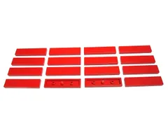 レゴ★赤色の１×４タイル１６点セット（中古品）