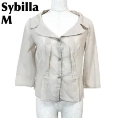 美品】 Sybilla 長袖 薄手シャツ ブラウス コットン M ベージュ - メルカリ