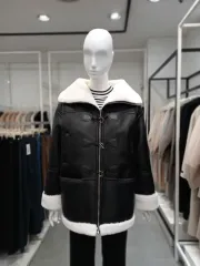 ナイスクラップ ムートンコート ブラック S 55-77 NICECLAUP coat