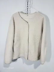 ユニクロ ボア フリース カーディガン アイボリー