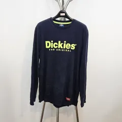 ディッキーズ ネイビー 長袖 Tシャツ M