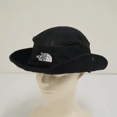 THE NORTH FACE ノースフェイス ブリマーハット USED品 NN02032 ユニセックス XLサイズ ブラック ロゴ アウトドア 紫外線対策 X9434