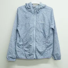 mont-bell モンベル ウインドブラスト プリント パーカ USED美品 キッズ 150cm 薄手 アウター ポケッタブル仕様 X9444