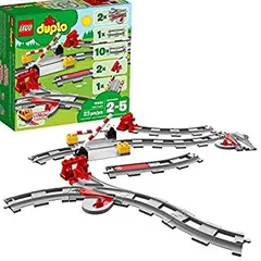 LEGO DUPLO Town Train Tracks 10882 Building Kit (23 Piece) Multicolor