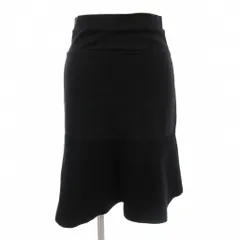 バレンシアガ BALENCIAGA フレアスカート スカイツリー ひざ丈 ニット 切替 イージー 黒 ブラック /AE ■GY44 ☆AA★のサムネイル