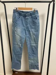 バンディング デニム ズボン 5166