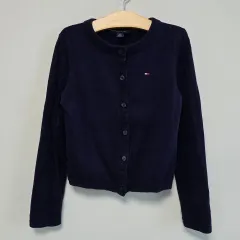 6 7T Tommy Hilfiger トミーヒルフィガー キッズ 女の子 カーディガン ネイビー