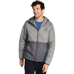 エルエルビーン メンズ アウター ジャケット・ブルゾン カラーブロック パーカー LLBean Katahdin Colorblock Insulated Hoodie Mens GraphiteShale Gray グラファイト