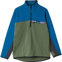 カブー メンズ アウター ジャケット・ブルゾン シャツ フリース KAVU Throwshirt Fleece Pullover 12Zip Mens Forest Block フォレストのサムネイル