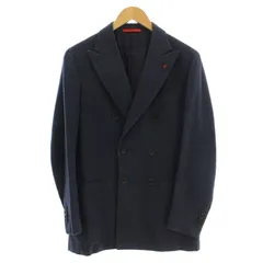 イザイア ISAIA SAILOR ダブル テーラードジャケット ウール カシミヤ混 ブレザー 44 ネイビー 紺 G91SI /☆Gのサムネイル