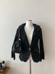 Macphee ウール80%ブレンド ニットジャケット ニットカーディガン