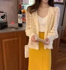 (新品) レース カーディガン スリーブ カーディガン ローブ ブラウス