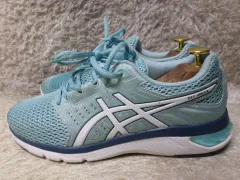 レディース250 asics アシックス ゲル ウール ブルー スニーカー 中古 靴