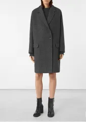 レディース)ALLSAINTS オールセインツ オーバーサイズ コート Sサイズ