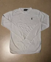 ポロ ラルフ ローレン ワッフル ニット 長袖 クルーネック Tシャツ