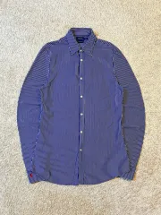 レディース L ポロラルフローレン 新モデル レッドポニー ニット ドレス ストライプ シャツ