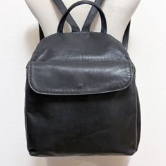 B.stuff ビースタッフ リュック レザー×ナイロン ブラック ユニ
