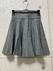プリーツ ニット スカート 実際に着用 1回