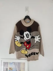 ミッキーマウス ヴィンテージ ニット セーター M L