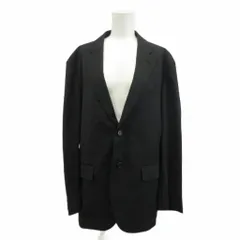 ユニクロ UNIQLO テーラードジャケット シングル 2B L 黒 ブラック /XZ ■GY58